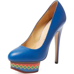 Charlotte Olympia Dolly Maraca leather platform pumps size 35 thumbnail 1