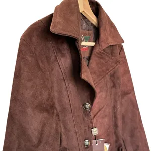 Armani Collezioni NWT Suede Jacket Sz M Suede chocolate brown leather thumbnail 15