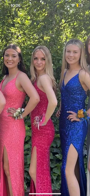 Prom Dress Pink Size XS thumbnail 3