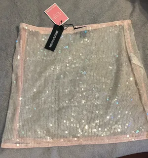 Pretty Little Thing sequin skirt thumbnail 2