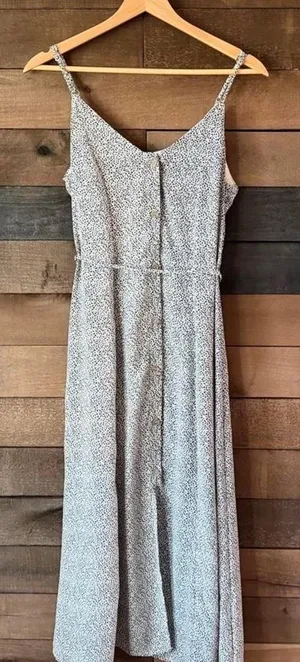 Sienna Sky Black White Speckled Midi Sundress Adjustable Strap Dress thumbnail 1