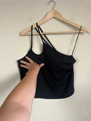 Abercrombie & Fitch Strappy One Shoulder Crop Tank thumbnail 2