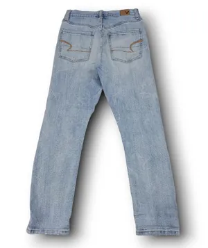 American Eagle Outfitters Stretch Mom Jeans Size 4 Destroyed Ripped Torn Distressed thumbnail 2