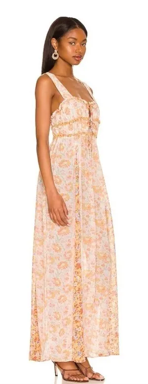 NWT Free People Dance with Me Maxi in Ivory Combo Size‎ Medium thumbnail 1
