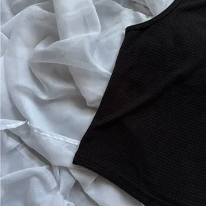 Amazon Sleeveless Waffle Knit Athleisure Crop Top thumbnail 4