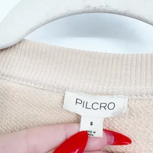Pilcro Anthropologie Womens Beige Quilted Raw Hem Boho Button Front Shacket S thumbnail 5