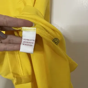 Magnolia collection Masters logo yellow pima cotton sleeveless golf polo small thumbnail 4