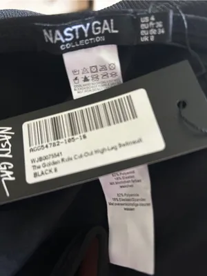 Nastygal The Golden Rule Cut-Out High Leg Swimsuit NWT thumbnail 2