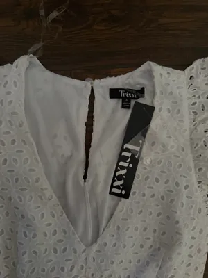 Trixxi Dress Eyelet White thumbnail 2