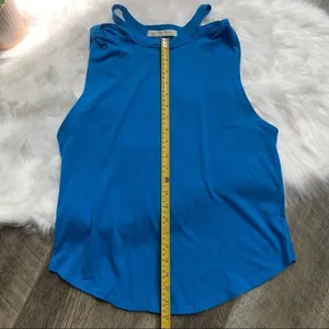 Free People Side Knot Tie Knit Tank Blue Size XS thumbnail 13