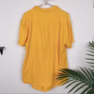 Charlie Holiday Cleo Terry Cloth Shirt Shorts Set Orange Resort Beach Lounge thumbnail 6