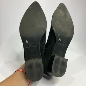 Marc Fisher black suede pointed‎ toe ankle boots size 8 thumbnail 5