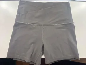 Glowmode Gray Crossover Waist Athletic Shorts thumbnail 1