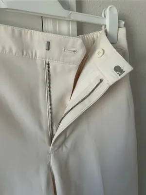 Gap Factory High Rise Easy Straight-Leg Crop Ankle Pants Back Elastic Waist thumbnail 7