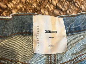 One Teaspoon Blue Denim Shorts Size 26 thumbnail 5
