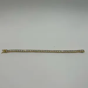 Kay Jewelers Moissanite Tennis Bracelet Gold 4mm 7 Inch New VVS1 Color D Women Hypoallergenic thumbnail 3