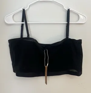 SKIMS Women's Sculpt‎ Bandeau Sheer Multi-way Straps Color Onyx 2X 2TG 2xG thumbnail 1