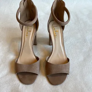 Lulu’s Faux Suede Ankle Strap High Heel Sandals thumbnail 2