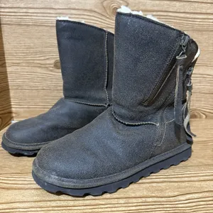 Bearpaw Mimi Boots Womens Sz 8 Brown‎ Suede Wool Lined Warm Winter 1901W-MIMI thumbnail 1