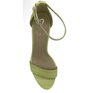 Sam Edelman Women's Yaro Block Heel Sandal Kiwi Size 6.5 Croc Embossed thumbnail 2
