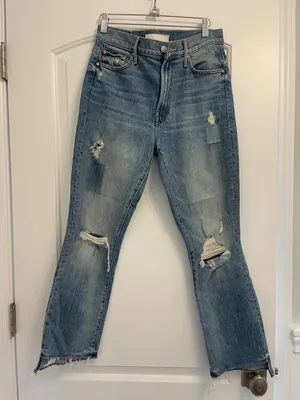 Mother Denim - The Insider Crop Step Fray Size 28! thumbnail 7