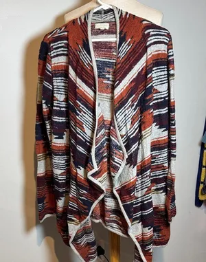 Lucky Brand Multicolor aztec Open Front Cardigan thumbnail 1