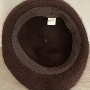 Cloche Women’s Hat Rabbit Hair Blend One‎ Size In Chocolate Brown Leopard Band thumbnail 7