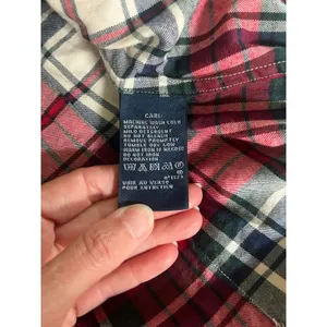 Ralph Lauren Tartan Plaid Shirt sz 2 Suede Elbow Patches Equestrian Preppy Cabin thumbnail 7