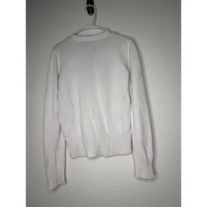 Polo‎ Jeans Co Ralph Lauren Womens White Cotton Flag Knit Sweater Large thumbnail 5