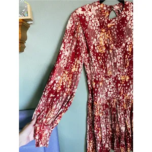 Free People Heartbeats Mini Dress Size S Red thumbnail 5