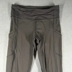 Lululemon Speed Tight III Ruched Leggings Womens 4 Black‎ Pull On Pockets thumbnail 3