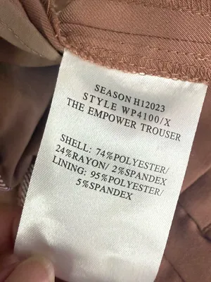 WILDFANG The Empower Trouser Pants Size 10 Dusty Pink Stretch Tailored thumbnail 5