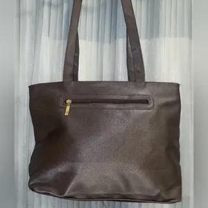 Chanson Vintage Large Brown Faux Croc Print Shoulder Hand Bag NEW thumbnail 3
