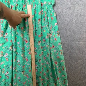 Promesa Women Size‎ Large High Low sleeveless green floral maxi dress thumbnail 7