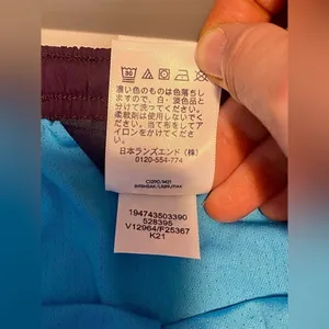 Lands' End Purple Shorts w/ Front Tie and Pockets thumbnail 9