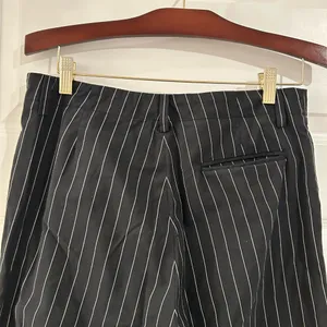 Lauren Ralph Lauren Pinstripe Pants Black White Size 10 thumbnail 7
