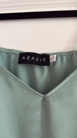Green azazie slip dress thumbnail 2