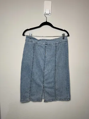 Apple Bottoms Vintage Y2K Denim Jean Skirt with Silver Belt Buckle thumbnail 4