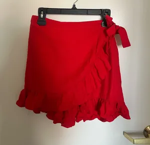 Altar'd State Red Wrap Skirt thumbnail 1