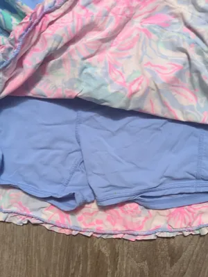Lilly Pulitzer Luxletic Fionna Skort *GOLDEN HOUR* Turquoise Oasis Size Small thumbnail 6