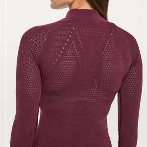 Lululemon Reveal 1/2 Zip Mindful Motion Deep Ruby thumbnail 11