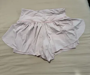 Light pink athletic shorts thumbnail 1