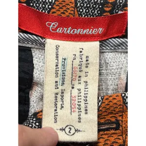 Anthropologie Cartonnier Fish Print Cropped Pants 2 Novelty Tweed Trouser thumbnail 5