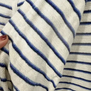 Marine Layer Playa Hoodie Navy & Cream Stripe Size S thumbnail 6