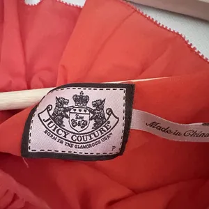 Juicy Couture Dress Off The Shoulder Poplin Ruffle Pockets Orange Party Flirty S thumbnail 3