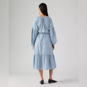 NWT Levi's® Women's Jolene Maxi Dress Light Blue Honestly Happy XXL thumbnail 3