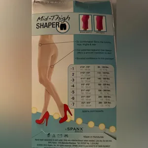 New assets by spanx nude mid thigh shaper size 5 thumbnail 2