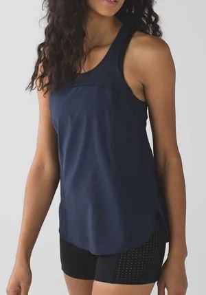 Lululemon 5 Mile‎ Singlet Inkwell Blue Tank Top thumbnail 1