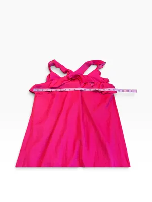 FAB’RIK crisscross ruffle neck dress in pink berry nwt thumbnail 3