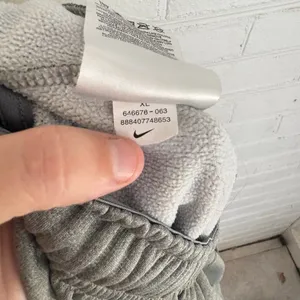 Nike Therma-Fit Light Grey Inner Drawstring Sweatpants Pockets SZ XL Athleisure thumbnail 14